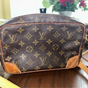 Louis Vuitton Brown Tan Belt Bag Monogram